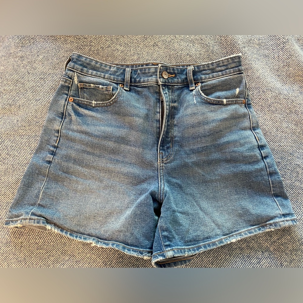 AE Stretch denim highest waist baggy short